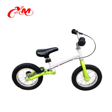 2016 hot selling 12 inch white mini balance bike/top quality Air tire kids first bike/V brake 2 wheel toddler bicycle for sale